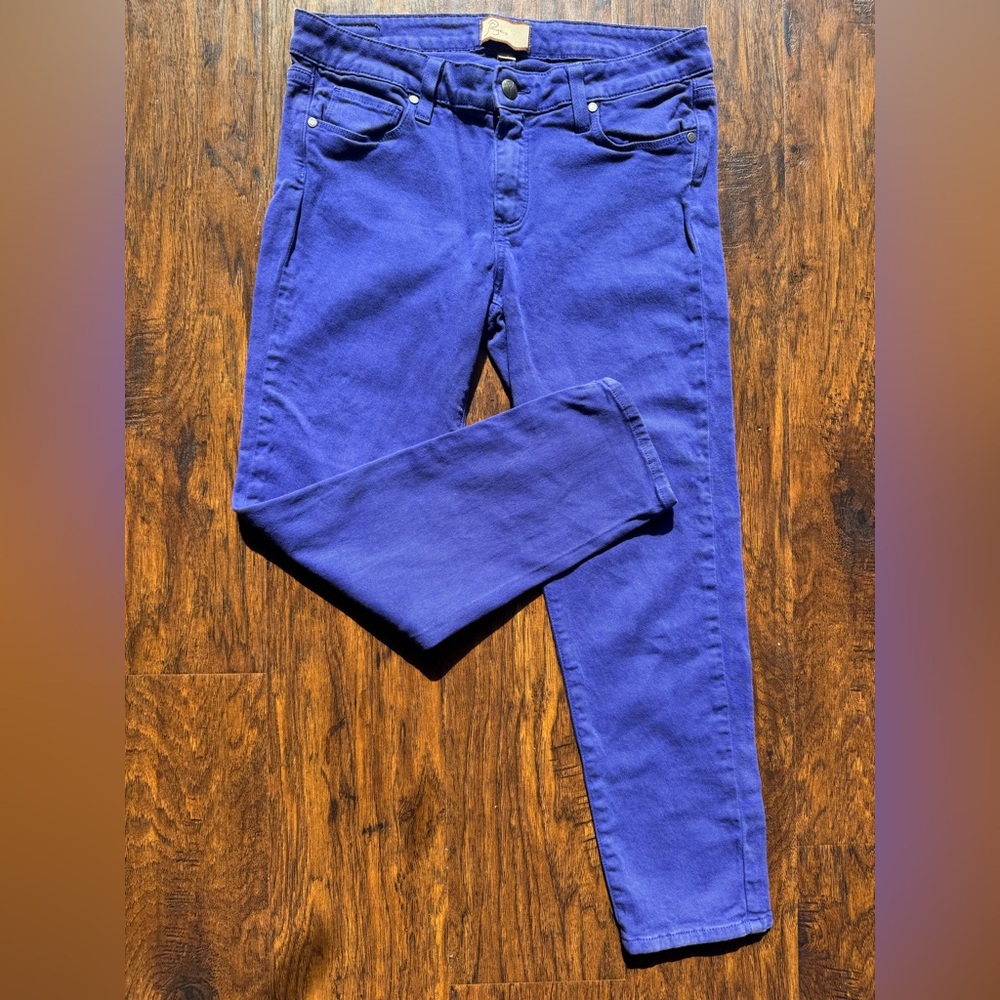 PAIGE Skinny Jeans in Cobalt Blue